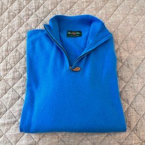 100% Cashmere Alan Paine of England Zip Neck